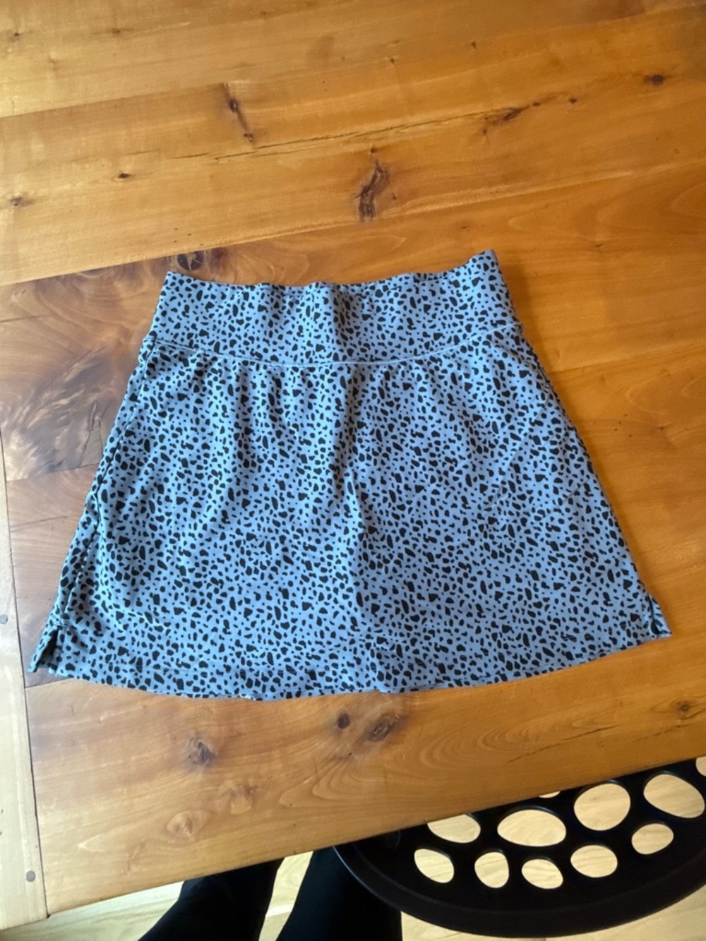 ALL ACCESS Blue Animal-Print Tennis Skirt